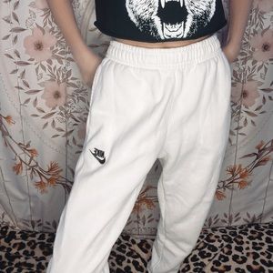 nike white sweatpants
